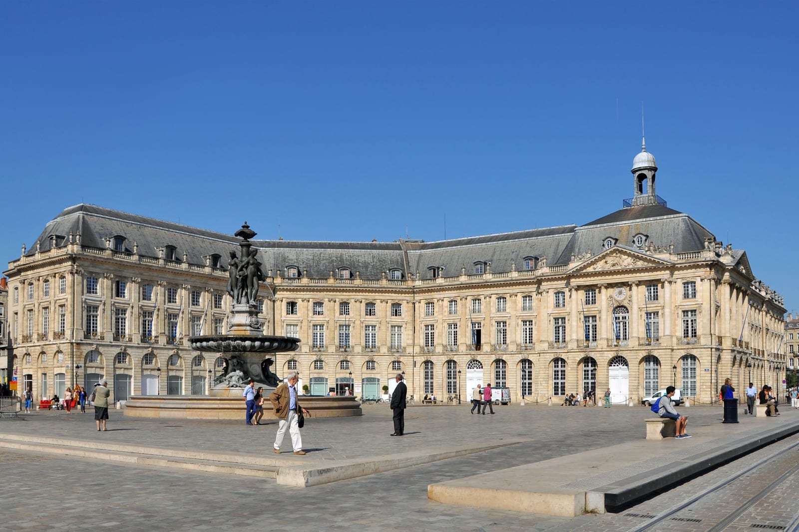 Place de la Bourse à Bordeaux