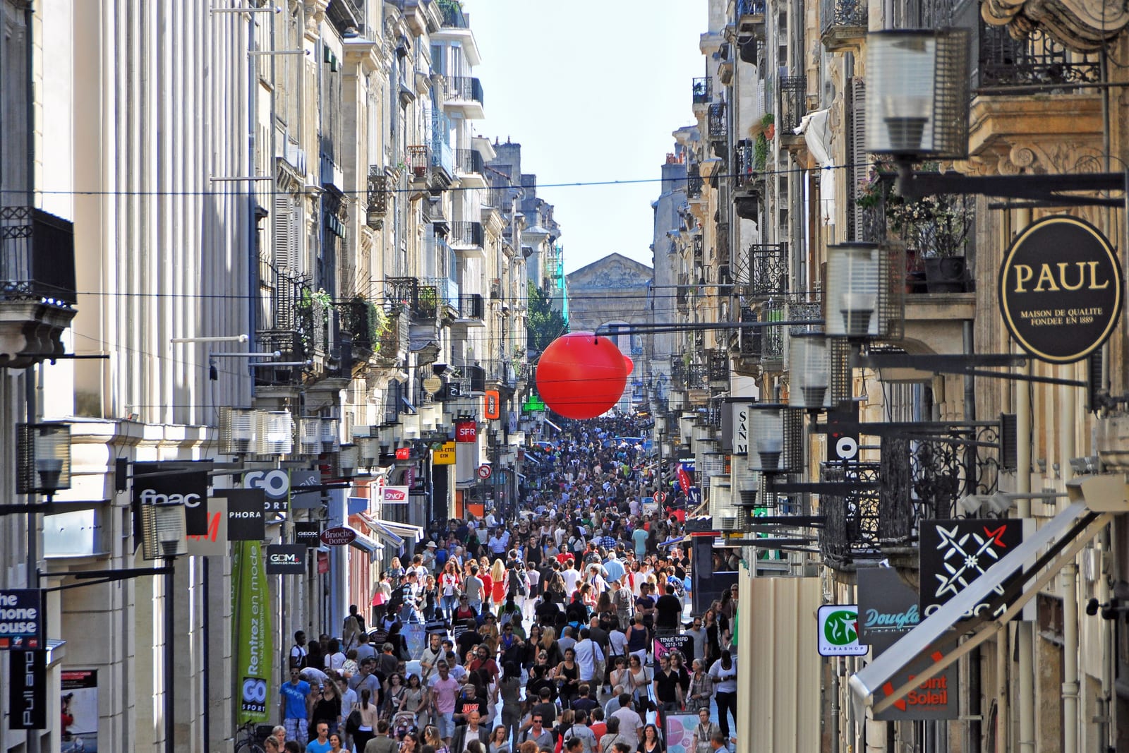 Rue Sainte-Catherine à Bordeaux