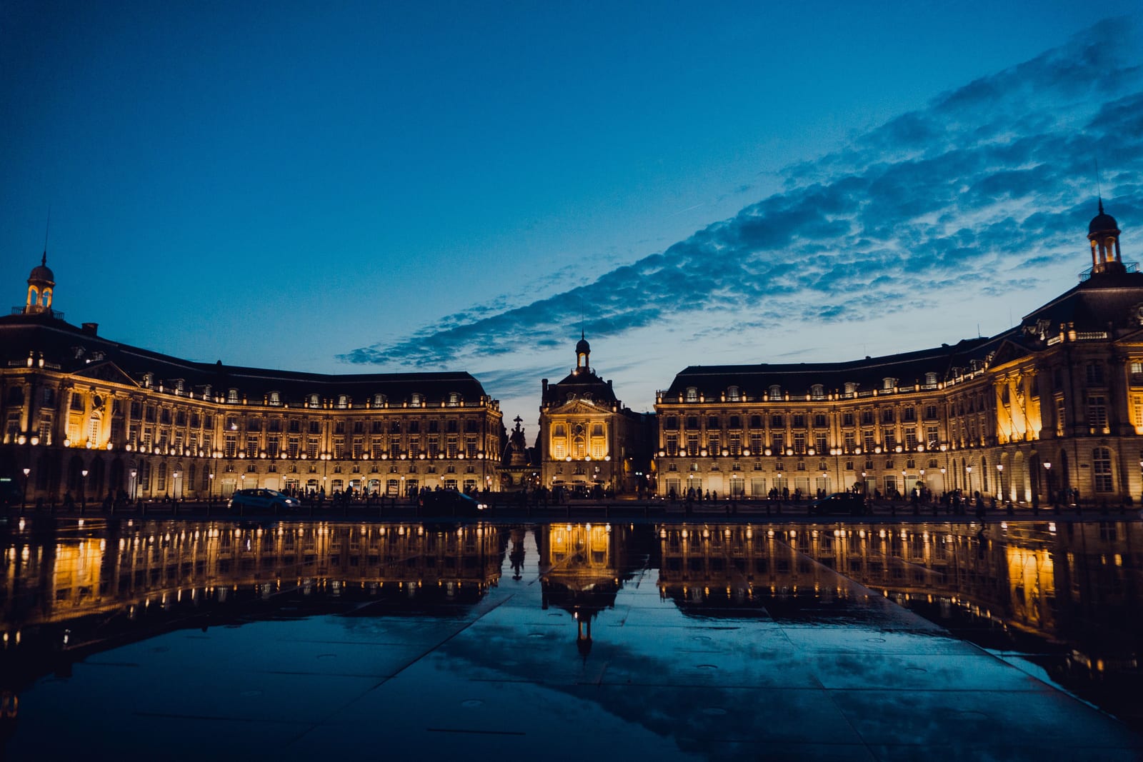 Miroir d'eau à Bordeaux